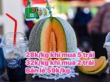 Big sale chỉ 28k/kg khi mua 5 trái , 32k/kg khi mua 2 trái , bán lẻ 59k/kg