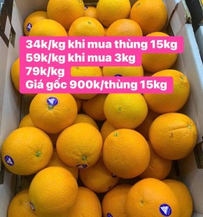 BIG SALE CAM VÀNG ÚC CHỈ  34K/KG KHI MUA THÙNG 15KG