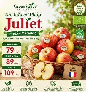 Táo Hữu Cơ Pháp Juliet chỉ 79k/kg khi mua 5kg