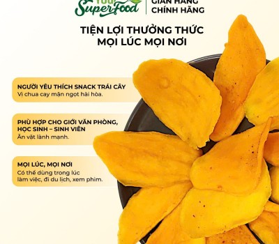 XOÀI TƯƠI SẤY SUPER FOOD