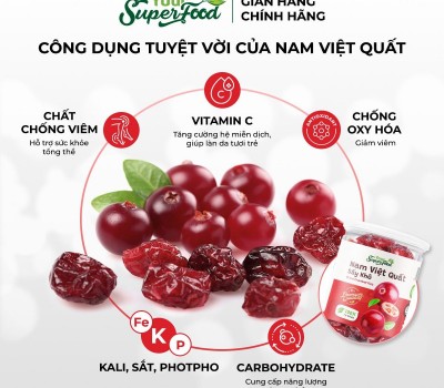 NAM VIỆT QUẤT SẤY KHÔ SUPER FOOD