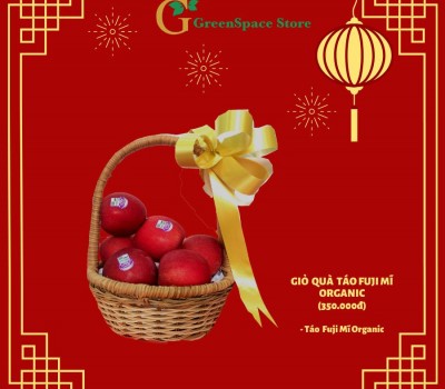 GIỎ QUÀ TÁO FUJI MỸ ORGANIC