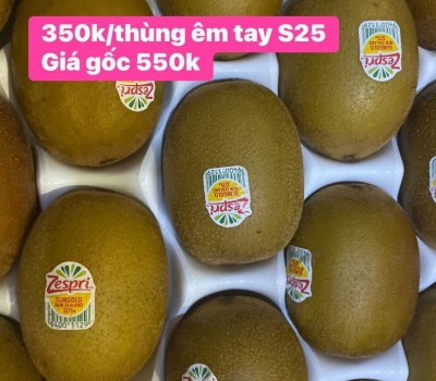 THÙNG KIWI VÀNG NEW ZEALAND ÊM TAY 25 TRÁI 