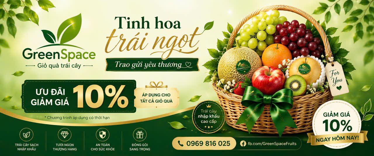 GreenSpace Store - Trái cây sạch nhập khẩu